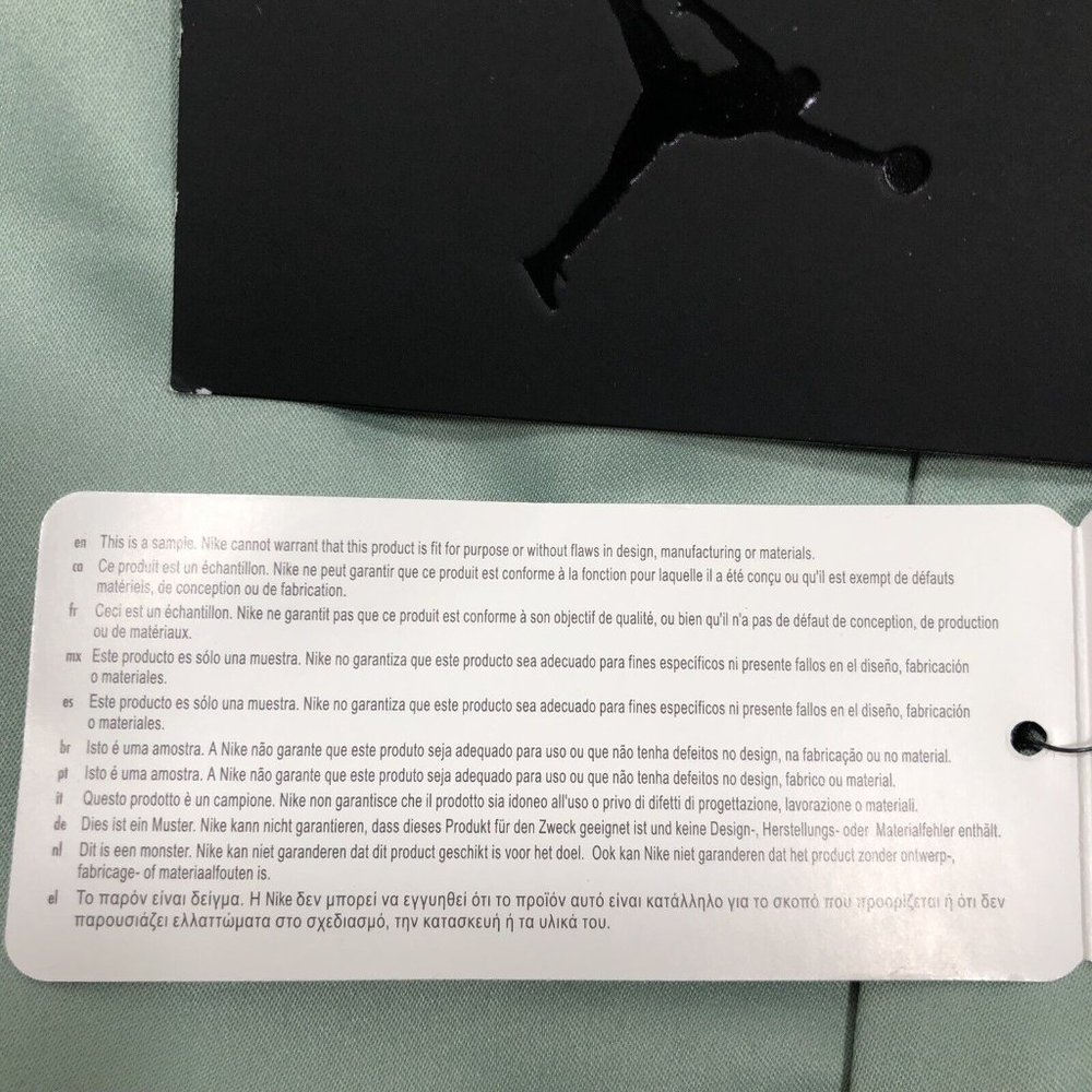 Air Jordan Men's Rare Sample 'Sage Green' Varsity Jacket AV5004-369 size L - Picture 8 of 8